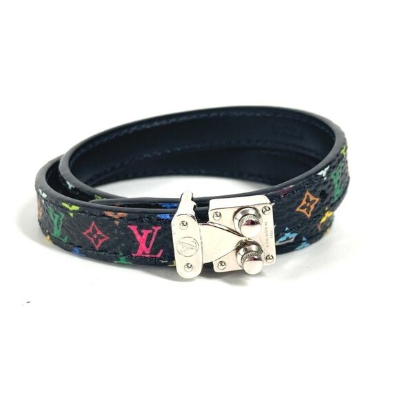 LOUIS VUITTON Black Monogram Charm Bracelet - Picture 1 of 16